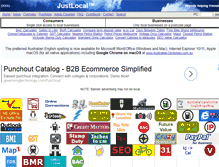 Tablet Screenshot of justlocal.com.au